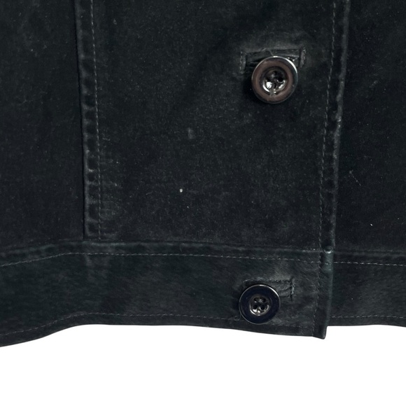 Escapade 100% Genuine Suede Front with Rabbit Hair Collar Women’s Black Jacket - Picture 5 of 9